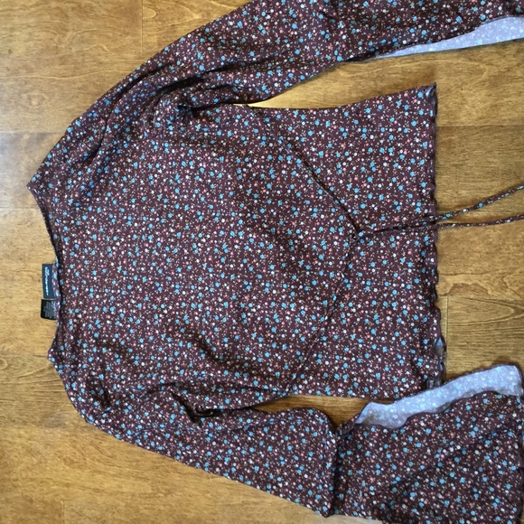 True 90’s Vintage Bell Sleeves Belly Shirt S M - Picture 7 of 8